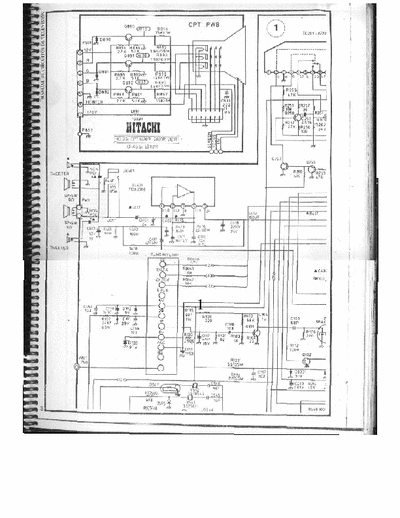 HITACHI CPT-1420R CPT-1420R/2020R/2121R _ chassis= EI 11271